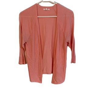 2/$20 Maurices Women’s Open-Front Pink-Knit Cotton-Blend Cardigan